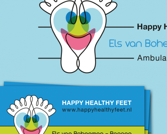 Happy Healthy Feet | Logo, Visitekaartje, Advertentie, Website